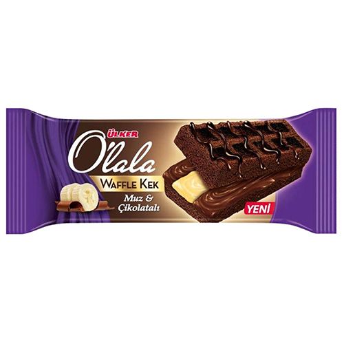 Ülker O’lala Waffle Kek Çikolatalı Muzlu 70 Gr