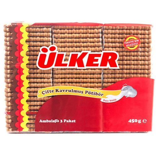 Ülker Pötibör Double Roasted Biscuit 3'Lü 450 Gr