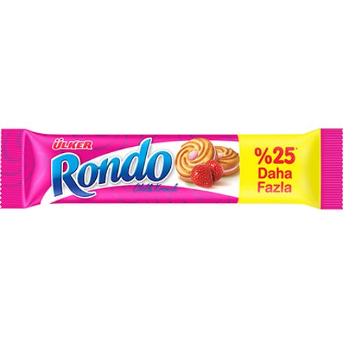 Ülker Rondo Kremalı Bisküvi Çilekli 76 Gr