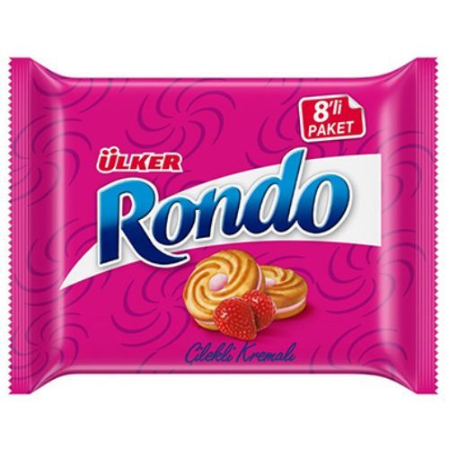 Ülker Rondo Strawberry Cream 8 pcs Package