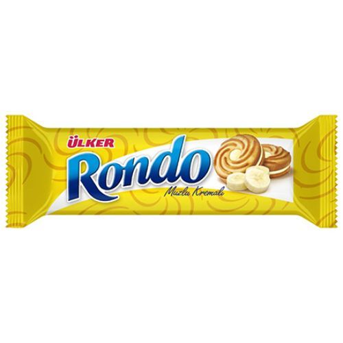 Ülker Rondo Cream Biscuits with Banana 61 Gr