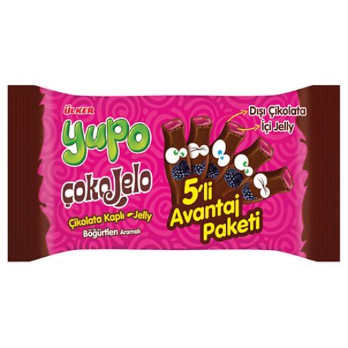 Ülker Yupo Çokojelo Blackberry Aro Confectionery 5 Pack 100 Gr