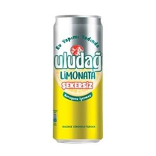 Uludağ Lemonade Sugar Free Can 330 Ml