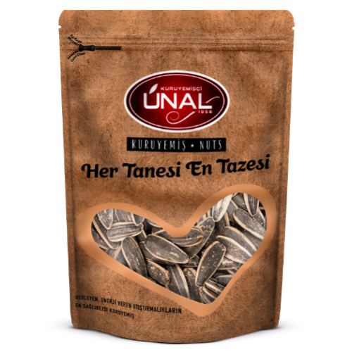 Ünal Sunflower Seeds Black Salted 250 Gr Package