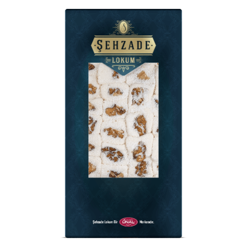 Ünal Kuruyemiş White Turkish Delight with Walnut (800 Gr)