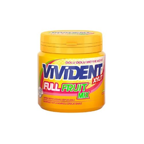 Vivident Full Fruit Mix Meyveli Sakız 90 Gr