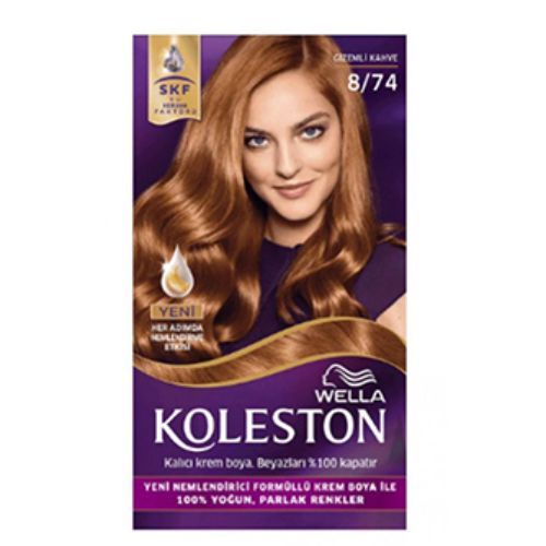 Wella Koleston Hair Dye No 8.74 Mysterious Brown 1 pcs