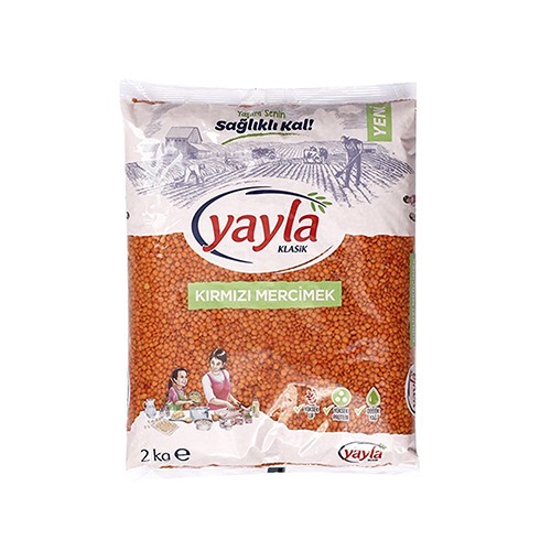 Yayla Kırmızı Mercimek 2 Kg