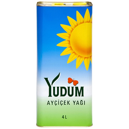 Yudum Ayçiçek Yağı 4 Litre Teneke