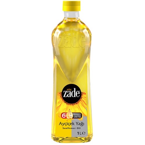 Zade Ayçiçek Yağı 1 Litre Pet Şişe