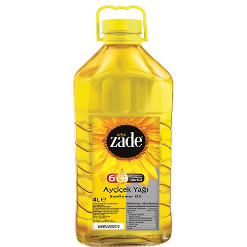 Zade Ayçiçek Yağı 4 Litre Pet Şişe