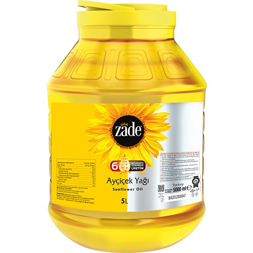 Zade Ayçiçek Yağı 5 Litre Kavonoz