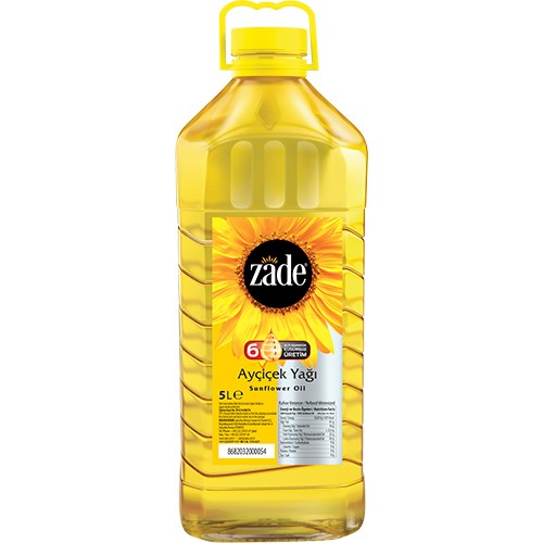 Zade Ayçiçek Yağı 5 Litre Pet Şişe